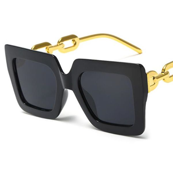 new sunglasses square sun glasses oversize frame adumbral anti-uv spectacles chain temples eyeglasses retro ornamental, White;black
new sunglasses square sun glasses oversize frame adumbral anti-uv spectacles chain temples eyeglasses retro ornamental, White;black