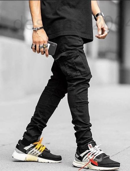 men's jeans designer autumn and winter jeans men's fashion brand multi pocket overalls slim casual pants xgl6, Blue
men's jeans designer autumn and winter jeans men's fashion brand multi pocket overalls slim casual pants xgl6, Blue