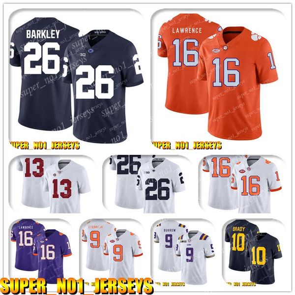basketball football jersey 524 ncaa 26 saquon barkley 16 trevor lawrence clemson tigers college football jersey tua tagovailoa dan marino j, Black
basketball football jersey 524 ncaa 26 saquon barkley 16 trevor lawrence clemson tigers college football jersey tua tagovailoa dan marino j, Black