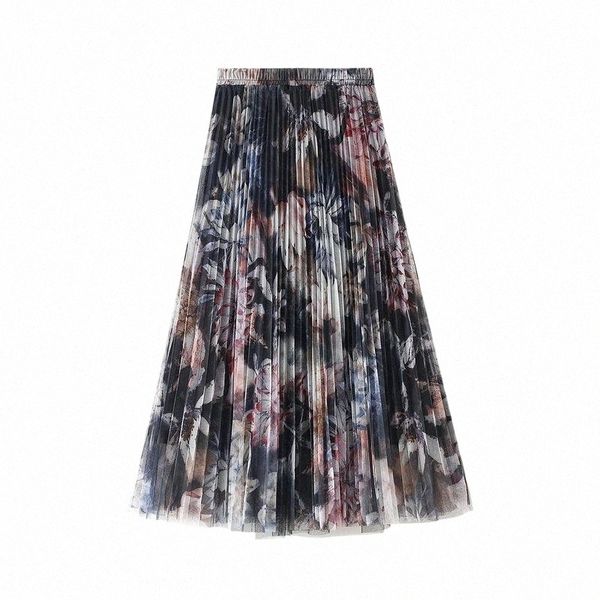 skirts autumn korean elastic waist fashion printed pleated skirt high slimming women long skirts 66vl#, Black
skirts autumn korean elastic waist fashion printed pleated skirt high slimming women long skirts 66vl#, Black