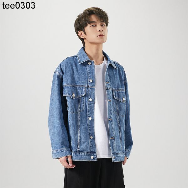 denim jacket men's loose korean version autumn new ruffian stitching trend contrast color cardigan jacket, Black;brown
denim jacket men's loose korean version autumn new ruffian stitching trend contrast color cardigan jacket, Black;brown