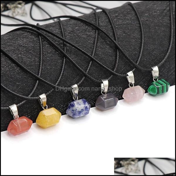 pendant necklaces mini hexagonal prism healing crystal energy stone quartz pendant necklaces fashion women men jewelry w dhseller2010 dhnkc, Silver
pendant necklaces mini hexagonal prism healing crystal energy stone quartz pendant necklaces fashion women men jewelry w dhseller2010 dhnkc, Silver