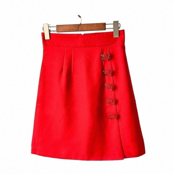 skirts runway high-waist split design mini skirt luxury rose button elegant fashion red ladies summer women party clothes skirts q1x1#, Black
skirts runway high-waist split design mini skirt luxury rose button elegant fashion red ladies summer women party clothes skirts q1x1#, Black