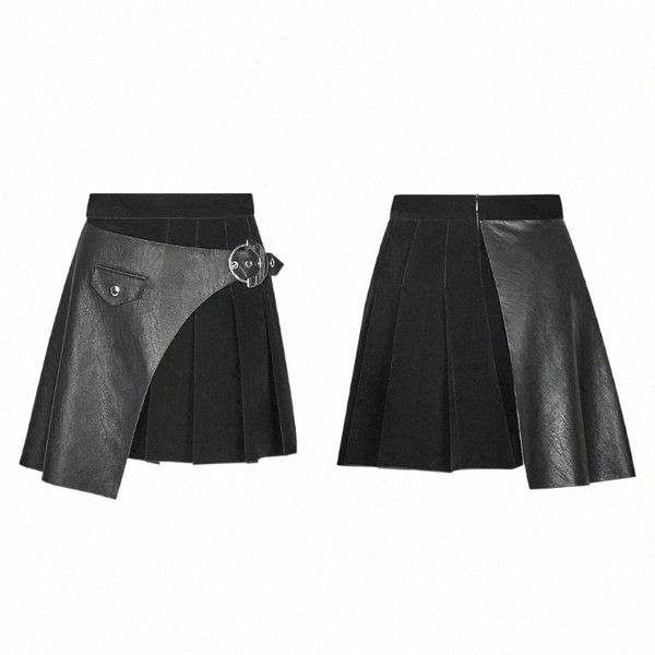 skirts skirts punk rave women's pleated stitching half skirt woolen lattice velvet pu leather a pendulum slim fit casual short k7dr#, Black
skirts skirts punk rave women's pleated stitching half skirt woolen lattice velvet pu leather a pendulum slim fit casual short k7dr#, Black
