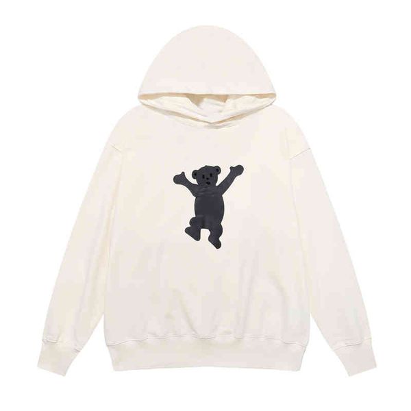 men's hoodies sweatshirts correct version we11 new front and rear flocked bear male and female hooded sweater loose lovers, Black
men's hoodies sweatshirts correct version we11 new front and rear flocked bear male and female hooded sweater loose lovers, Black