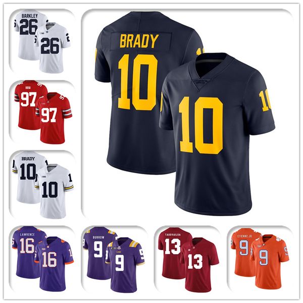basketball football jersey ncaa 10 tom brady jersey michigan 9 joe burrow jerseys 97 nick bosa jersey 26 saquon barkley 13 tua tagovailo foo, Black
basketball football jersey ncaa 10 tom brady jersey michigan 9 joe burrow jerseys 97 nick bosa jersey 26 saquon barkley 13 tua tagovailo foo, Black