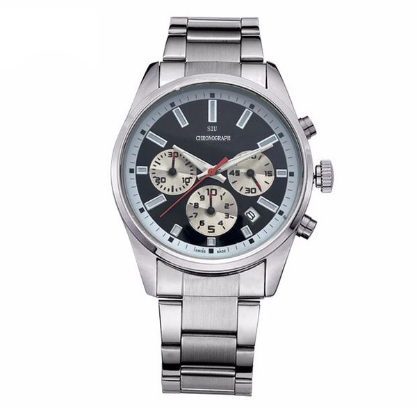 design men's watch multifunctional quartz movement stainless steel watches f1 race clock wristwatches, Slivery;brown
design men's watch multifunctional quartz movement stainless steel watches f1 race clock wristwatches, Slivery;brown