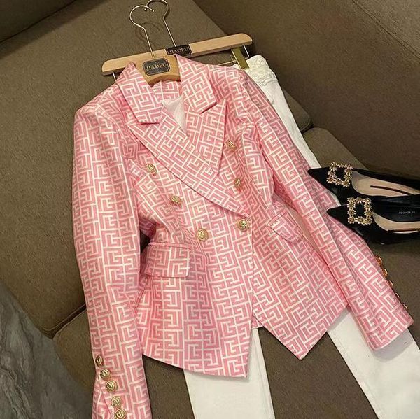 stusay new fashion 2022 designer suits jacket women's slim fit double breasted lion buttons stylish geometrical jacquard blazer, White;black
stusay new fashion 2022 designer suits jacket women's slim fit double breasted lion buttons stylish geometrical jacquard blazer, White;black