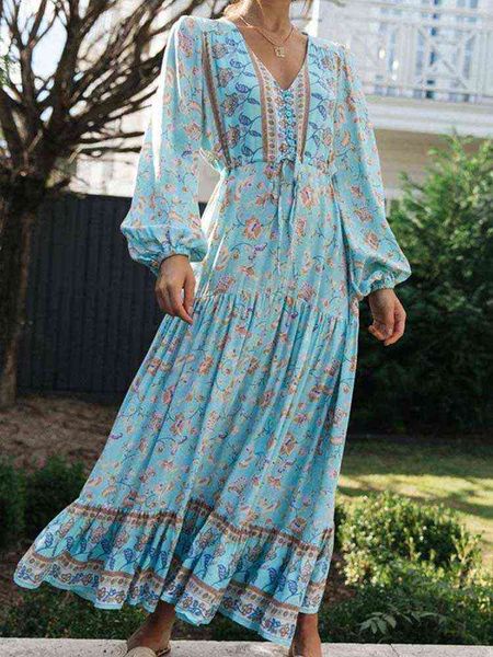 casual dresses boho inspired blue floral boho maxi lady bohemian women long sleeve autumn dress v-neck new for women t220831, Black;gray
casual dresses boho inspired blue floral boho maxi lady bohemian women long sleeve autumn dress v-neck new for women t220831, Black;gray