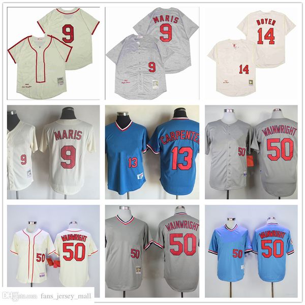 movie mitchell and ness baseball jersey vintage 9 roger maris jersey 50 adam wainwright 13 matt carpenter 14 ken boyer stitched breathable, Black
movie mitchell and ness baseball jersey vintage 9 roger maris jersey 50 adam wainwright 13 matt carpenter 14 ken boyer stitched breathable, Black