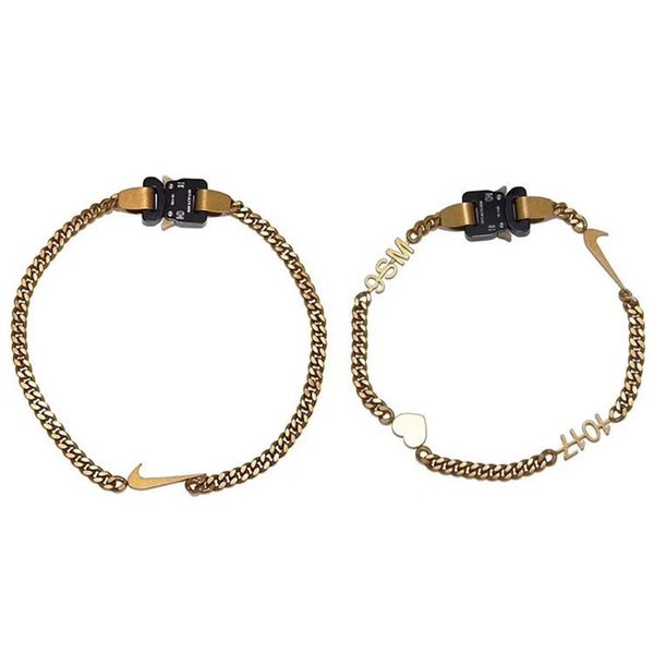 2019 1017 alyx studio logo metal chain gold necklace men women fashion bracelet hip hop outdoor street accessories festival gift f2990, Silver
2019 1017 alyx studio logo metal chain gold necklace men women fashion bracelet hip hop outdoor street accessories festival gift f2990, Silver