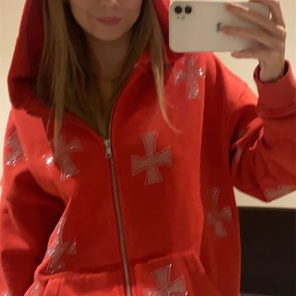 women's hoodies sweatshirts vintage graphics oversized zip up hoodie y2k clothes sweatshirt punk egirl harajuku sleeve outerwear 22090, Black
women's hoodies sweatshirts vintage graphics oversized zip up hoodie y2k clothes sweatshirt punk egirl harajuku sleeve outerwear 22090, Black