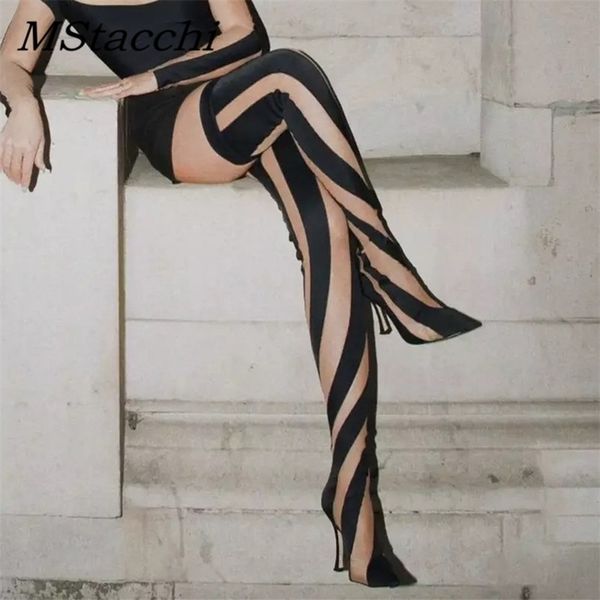 boots elastic fabric women's thigh high pointed toe heels stiletto shoes over-the-knee socks demonia 220902, Black
boots elastic fabric women's thigh high pointed toe heels stiletto shoes over-the-knee socks demonia 220902, Black