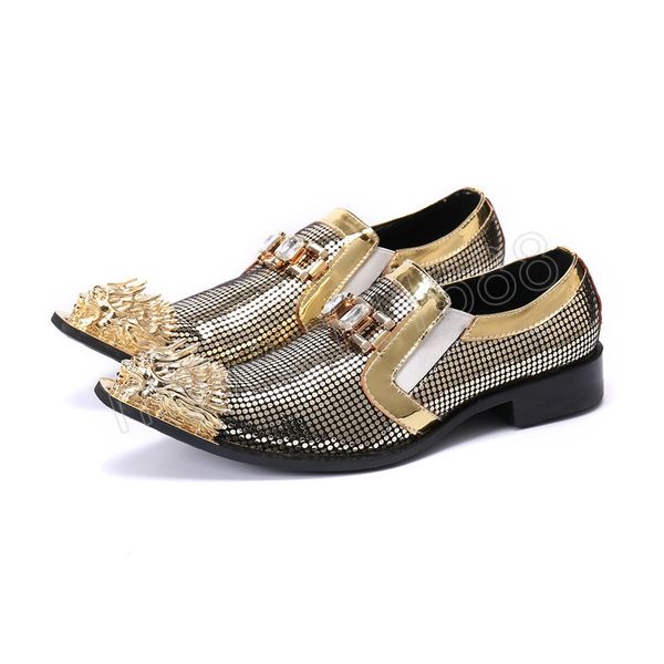 italian crystal sequins men party shoes fashion gold pointed toe wedding dress shoes male business leather shoes, Black
italian crystal sequins men party shoes fashion gold pointed toe wedding dress shoes male business leather shoes, Black