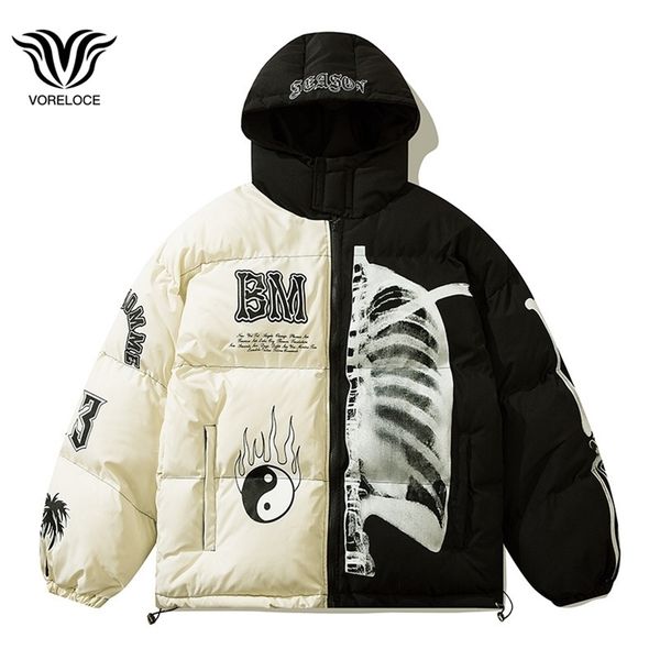 mens down parkas harajuku style mens winter hooded parka jacket skull print street hiphop cotton clothing warm windproof loose 220901, Black
mens down parkas harajuku style mens winter hooded parka jacket skull print street hiphop cotton clothing warm windproof loose 220901, Black