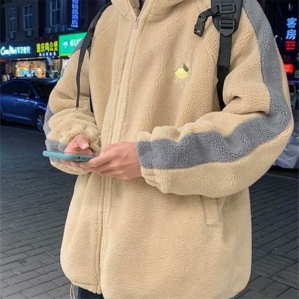 mens down parkas hong kong style cotton coat jacket lamb plush mens winter korean version of the loose trend male youth 220901, Black
mens down parkas hong kong style cotton coat jacket lamb plush mens winter korean version of the loose trend male youth 220901, Black