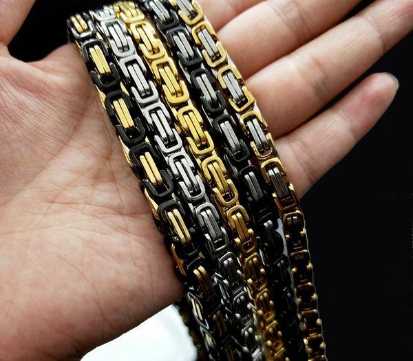 4mm/6mm/8mm byzantine box necklace stainless steel link chain for men jewelry, Silver
4mm/6mm/8mm byzantine box necklace stainless steel link chain for men jewelry, Silver