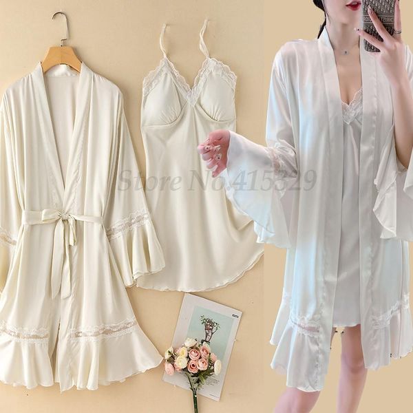 perspective lace female nightgown sleepwear robe set satin patchwork kimono, Black;red
perspective lace female nightgown sleepwear robe set satin patchwork kimono, Black;red