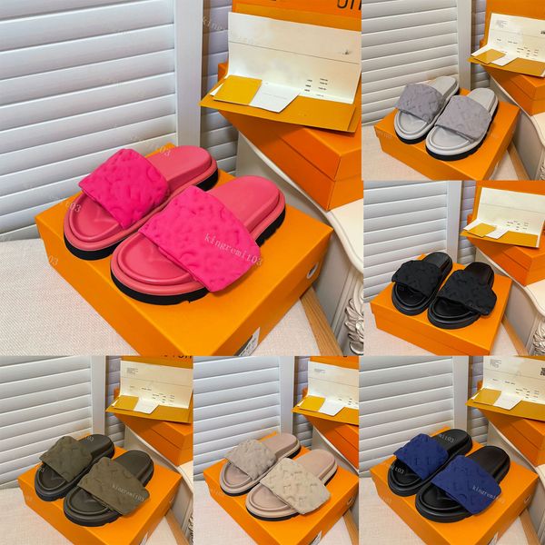 designers pool pillow comfort slippers men women calfskin hook loop sandals fastener mules slipper latest color matching rubber slides high, Black
designers pool pillow comfort slippers men women calfskin hook loop sandals fastener mules slipper latest color matching rubber slides high, Black