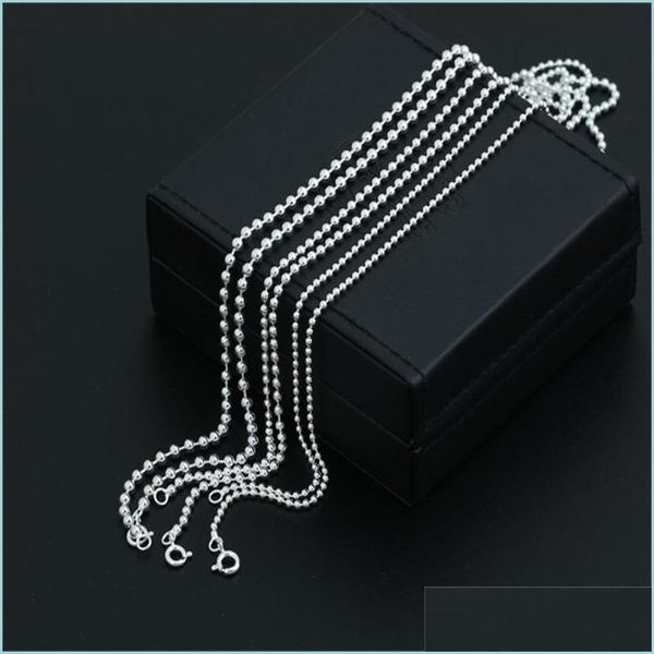 chains 10pcs/lot 925 sterling sier ball bead chains necklace jewelry 16-30"5 42 q2 drop delivery 2021 necklaces pendants yydhhome dhzmb, Silver
chains 10pcs/lot 925 sterling sier ball bead chains necklace jewelry 16-30"5 42 q2 drop delivery 2021 necklaces pendants yydhhome dhzmb, Silver