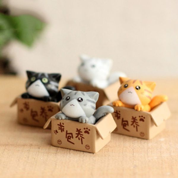 4pcs/lot cute mini cat ornament garden decoration kitten miniatures gift for kids children baby room decoration toy miniature figurines home
4pcs/lot cute mini cat ornament garden decoration kitten miniatures gift for kids children baby room decoration toy miniature figurines home