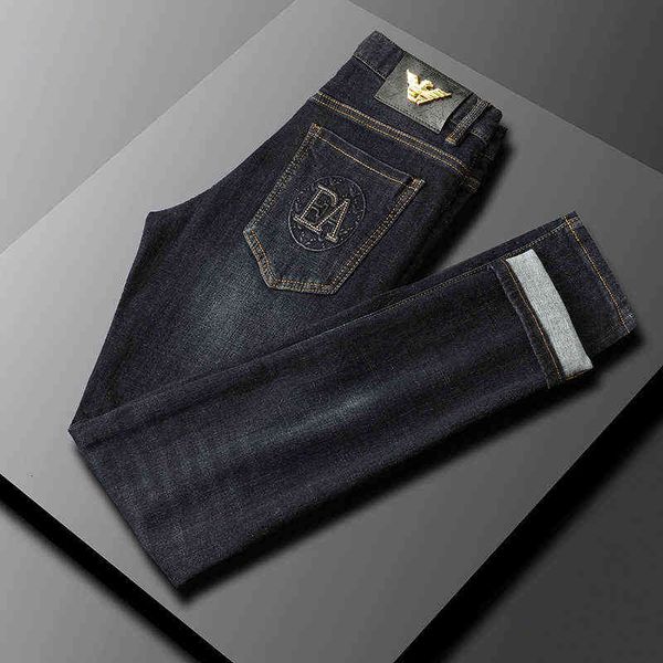 blue dark jeans men's fashion brand slim fit small straight elastic autumn and winter thick
blue dark jeans men's fashion brand slim fit small straight elastic autumn and winter thick