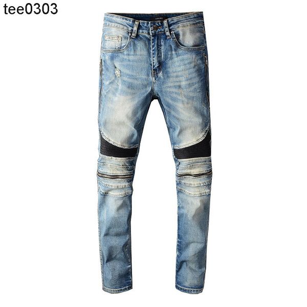 men's fashion jeans fold zipper motorcycle pants elastic slim fit jeans men's jeans amirs, Blue
men's fashion jeans fold zipper motorcycle pants elastic slim fit jeans men's jeans amirs, Blue