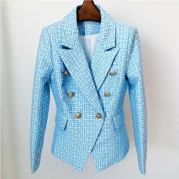 high street 2022 designer jacket suits women's double breasted lion buttons geometrical jacquard blazer s-5xl, White;black
high street 2022 designer jacket suits women's double breasted lion buttons geometrical jacquard blazer s-5xl, White;black