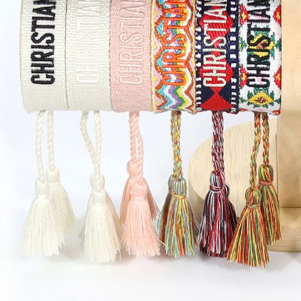 fashion luxury brand embroidery bracelets classic women men bangles friendship charm bracelet woven adjustable tassel vintage couple braided, Golden;silver
fashion luxury brand embroidery bracelets classic women men bangles friendship charm bracelet woven adjustable tassel vintage couple braided, Golden;silver