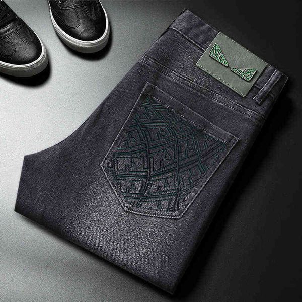 printed autumn jeans men's grey black three-dimensional stamping wash cat beard high-end style casual pants, Blue
printed autumn jeans men's grey black three-dimensional stamping wash cat beard high-end style casual pants, Blue