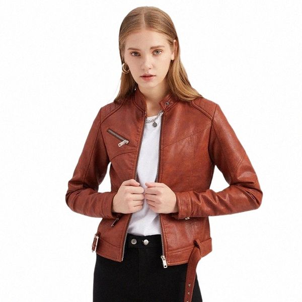 women's leather & faux leather women's leather & faux jacket short belt coat large slim stand collar thin fashion women o1gj#, Black
women's leather & faux leather women's leather & faux jacket short belt coat large slim stand collar thin fashion women o1gj#, Black