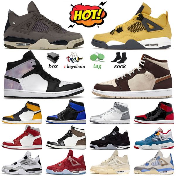 original og 1 4 basketball shoes stealth jumpman 4s violet ore sports 1s yellow toe sneakers j4 men trainers offs white messy room women sta, White;red
original og 1 4 basketball shoes stealth jumpman 4s violet ore sports 1s yellow toe sneakers j4 men trainers offs white messy room women sta, White;red
