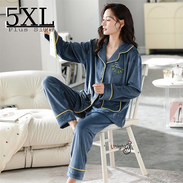 womens sleepwear women winter 5xl oversized warm velvet pajamas set coral fleece sleepwear long sleeve 2 pieces homewear thicken home clothe, Black;red
womens sleepwear women winter 5xl oversized warm velvet pajamas set coral fleece sleepwear long sleeve 2 pieces homewear thicken home clothe, Black;red