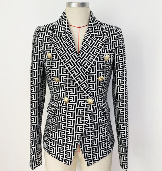 new fashion 2022 designer suits jacket women's slim fit double breasted lion buttons stylish geometrical jacquard blazer s-5xl, White;black
new fashion 2022 designer suits jacket women's slim fit double breasted lion buttons stylish geometrical jacquard blazer s-5xl, White;black