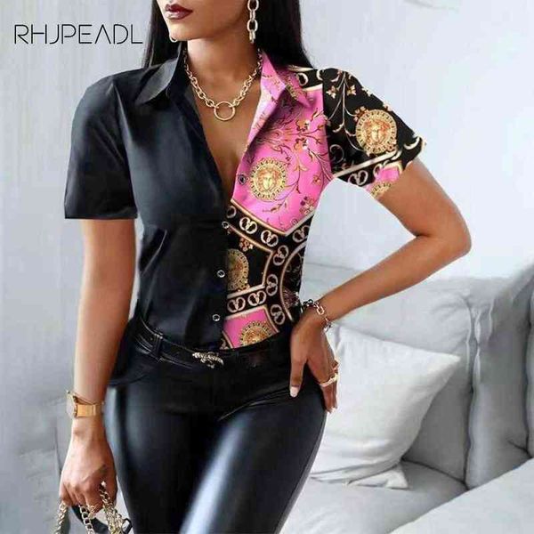 women's summer women fashion shirt short sleeve blouse turn-down collar button print office lady blouses 2022 vintage casual shirts t, White
women's summer women fashion shirt short sleeve blouse turn-down collar button print office lady blouses 2022 vintage casual shirts t, White