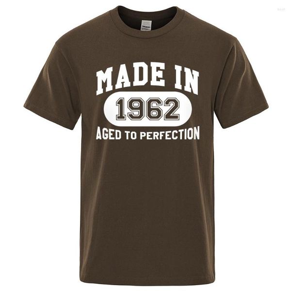 men's t shirts made in 1962 aged to perfection t-shirt men hip hop harajuku breathable clothing street loose cotton high quality, White;black
men's t shirts made in 1962 aged to perfection t-shirt men hip hop harajuku breathable clothing street loose cotton high quality, White;black