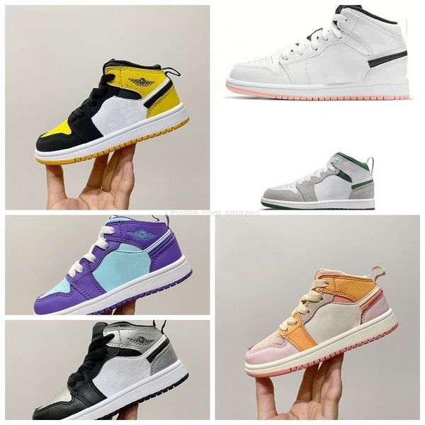 designer 2022 kids 1 mid toddler basketball shoes 1s purple aqua 640735-500 arctic punch sport girls boys children students sneakers us, Black
designer 2022 kids 1 mid toddler basketball shoes 1s purple aqua 640735-500 arctic punch sport girls boys children students sneakers us, Black