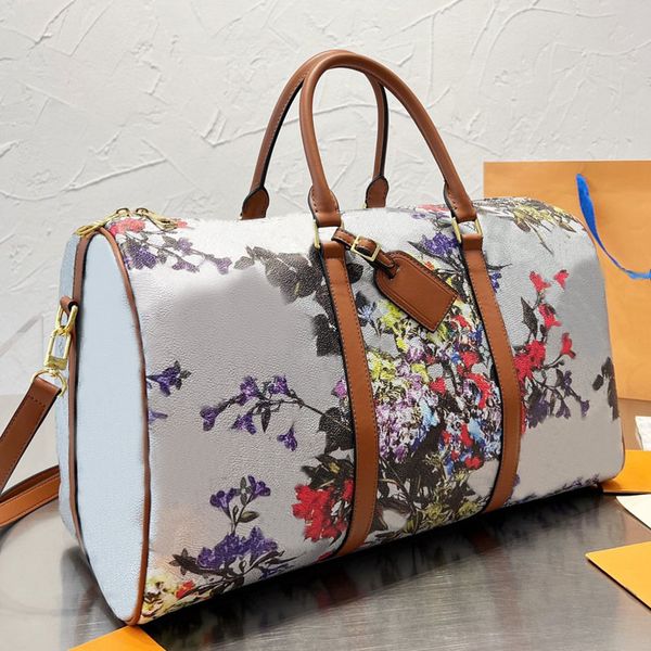duffel bags designer women printing flower boston shoulder travel bag leather handbags large capacity holdall tote bags metal zipper
duffel bags designer women printing flower boston shoulder travel bag leather handbags large capacity holdall tote bags metal zipper