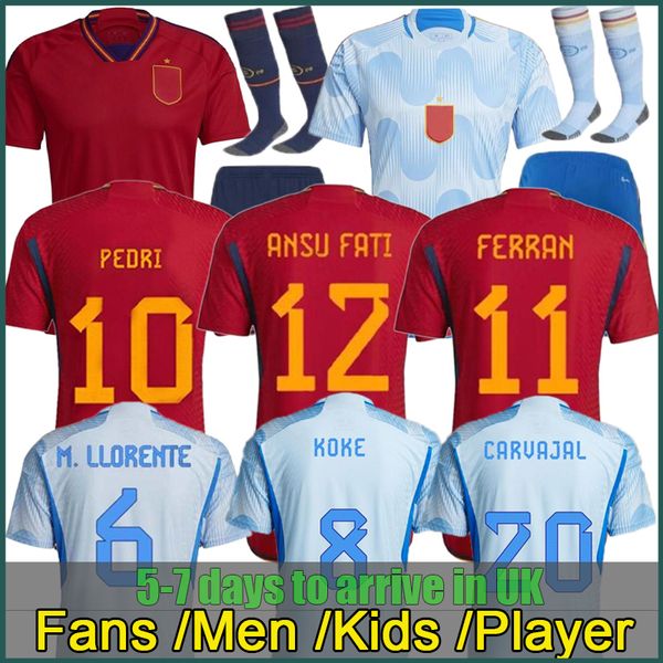 2022 spain soccer jersey pedri ferran torres morata gavi football shirt ansu fati koke azpilicuetamen and kids kits, Black;yellow
2022 spain soccer jersey pedri ferran torres morata gavi football shirt ansu fati koke azpilicuetamen and kids kits, Black;yellow
