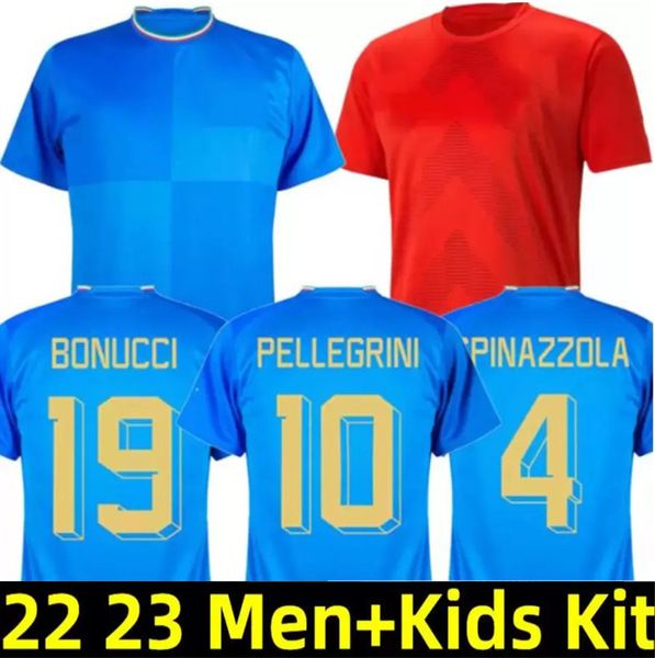 22 23 bonucci home soccer jersey 2022 2023 italys blue insigne italia verratti chiellini chiesa barella football shirts men kids set uniform, Black;yellow
22 23 bonucci home soccer jersey 2022 2023 italys blue insigne italia verratti chiellini chiesa barella football shirts men kids set uniform, Black;yellow