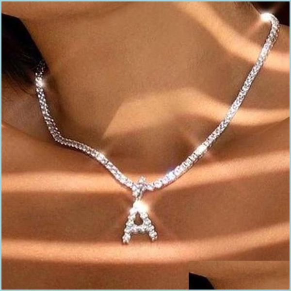 pendant necklaces caraquet ice out a-z letter initial pendant necklace sier color tennis chain choker female fashion stateme yydhhome dhri8, Silver
pendant necklaces caraquet ice out a-z letter initial pendant necklace sier color tennis chain choker female fashion stateme yydhhome dhri8, Silver
