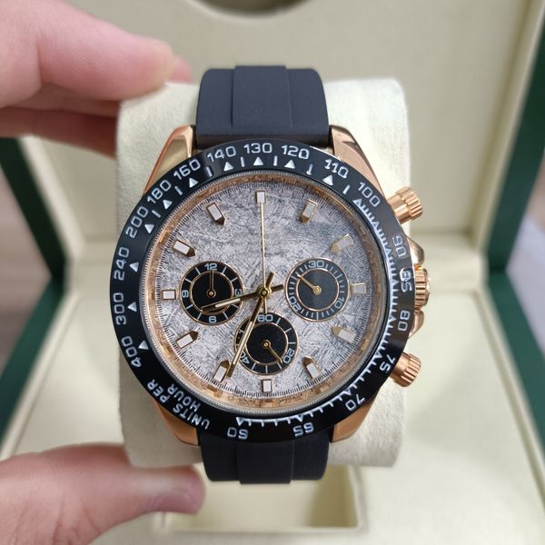 men's watch black dial 40mm luminous time mark rubber band 904l original buckle automatic machine, Slivery;brown
men's watch black dial 40mm luminous time mark rubber band 904l original buckle automatic machine, Slivery;brown