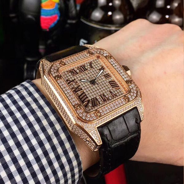 rose gold cubic zirconia diamonds watch roman numerals 316l stainless steel luxury missfox square japan miyota 8215 automaticl men full iced, Slivery;brown
rose gold cubic zirconia diamonds watch roman numerals 316l stainless steel luxury missfox square japan miyota 8215 automaticl men full iced, Slivery;brown