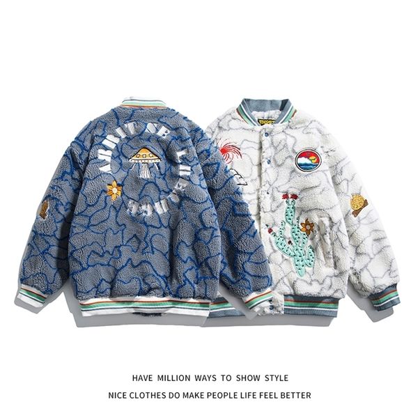womens down parkas arrival winter warm lambswool embroidery women baseball bomber jacket man streetwear varsity coat casual couple chic 2209, Black
womens down parkas arrival winter warm lambswool embroidery women baseball bomber jacket man streetwear varsity coat casual couple chic 2209, Black