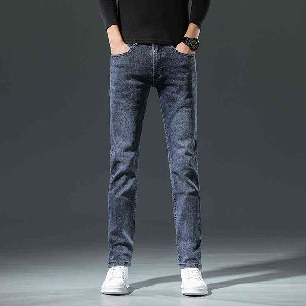 men's summer jeans korean slim fit feet elastic high-end brand long pantsq3fl, Blue
men's summer jeans korean slim fit feet elastic high-end brand long pantsq3fl, Blue