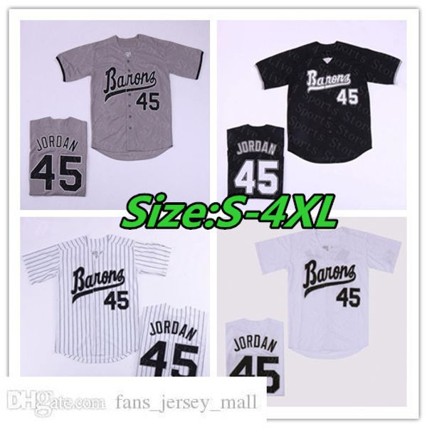 men's baseball barons 45 michael mj jersey black white grey stitched movie baseball jerseys mix order size s-4xl
men's baseball barons 45 michael mj jersey black white grey stitched movie baseball jerseys mix order size s-4xl