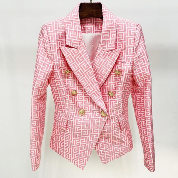 high street 2022 classic baroque designer blazer jacket women's metal lion buttons double breasted geometric jacquard jacket, White;black
high street 2022 classic baroque designer blazer jacket women's metal lion buttons double breasted geometric jacquard jacket, White;black