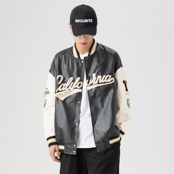 mens jackets leather jacket mens american retro letter embroidery street trend allmatch baseball uniform couple loose 220902, Black;brown
mens jackets leather jacket mens american retro letter embroidery street trend allmatch baseball uniform couple loose 220902, Black;brown
