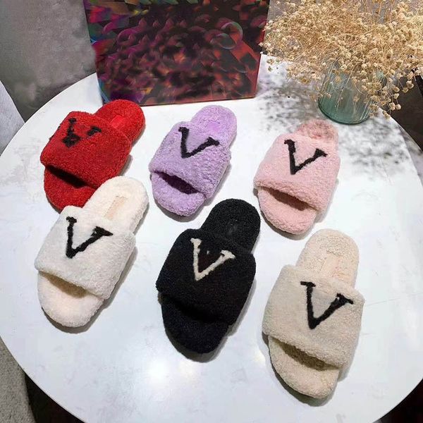 winter women fur slipper designer fluffy slides flat mule fashion warm sliders letter lady wool luxurious shoe eu42 with box, Black
winter women fur slipper designer fluffy slides flat mule fashion warm sliders letter lady wool luxurious shoe eu42 with box, Black