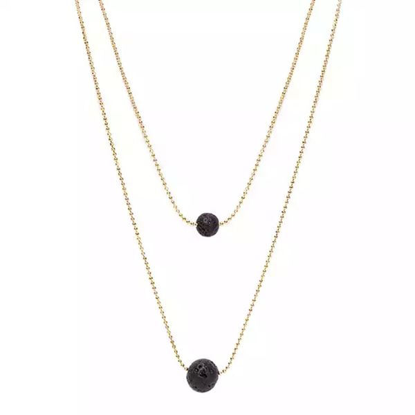 women natural lava volcanic ball necklace round stone double layer oil diffuser choker necklaces love wish jewelry wholesale factory price g, Silver
women natural lava volcanic ball necklace round stone double layer oil diffuser choker necklaces love wish jewelry wholesale factory price g, Silver
